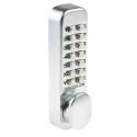 Codelock Steel Mechanical Code Lock Knob 150mm × 42mm Silver, Polished Brass 0155 SG