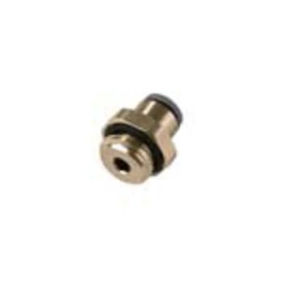 Legris LIQUIfit Series Male Pneumatic Fitting, Brass, Nickel Finish, 3/8 in G, 8 mm Push-in Tube, 95°C Max, 6901 08 17