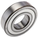 FAG Single Row Deep Groove Ball Bearing, Double Shielded, 45 mm ID, 100 mm OD, Steel, 8100 RPM 6309-2Z