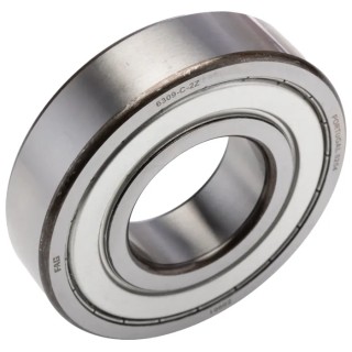 FAG Single Row Deep Groove Ball Bearing, Double Shielded, 45 mm ID, 100 mm OD, Steel, 8100 RPM 6309-2Z