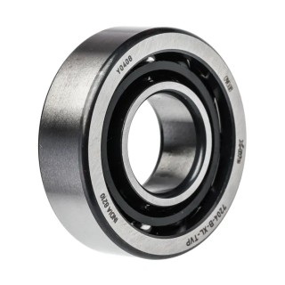 FAG Angular Contact Ball Bearing, Single Row, 20 mm ID, 47 mm OD, 14 mm Width, Polyamide Cage, Steel Balls, 1 7204-B-XL-TVP