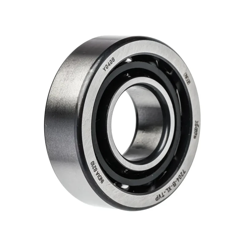 FAG Angular Contact Ball Bearing, Single Row, 20 mm ID, 47 mm OD, 14 mm Width, Polyamide Cage, Steel Balls, 1 7204-B-XL-TVP