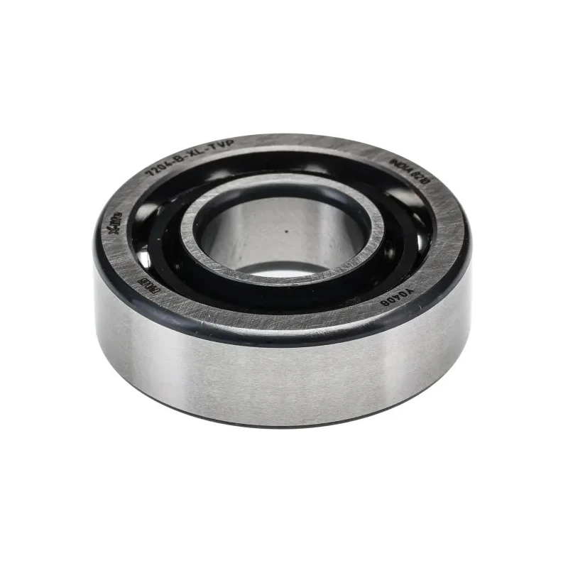 FAG Angular Contact Ball Bearing, Single Row, 20 mm ID, 47 mm OD, 14 mm Width, Polyamide Cage, Steel Balls, 1 7204-B-XL-TVP