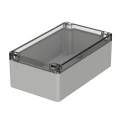 Bopla Flanged Polycarbonate Enclosure Grey Transparent Lid, IP66, 75x120x200 mm, UL94 V2, Euromas Series 02221100