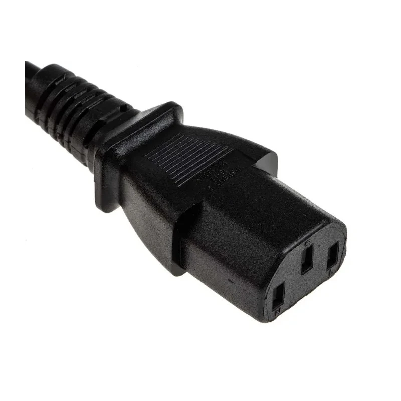 RS PRO Straight to Straight Power Cord 300 mm PVC, C13 to C14, 250V, 6A, Black 137-3334