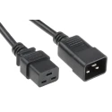 RS PRO Straight to Straight Power Cord, PVC, 1.5 m Grey, 16A, 250V, C19 to C20, 137-3364