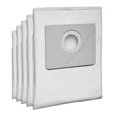 Karcher Industrial Fleece Vacuum Bag Pack, Compatible with NT 55/1 and NT 45/1, Tear Resistant, 5 Bags 69074800
