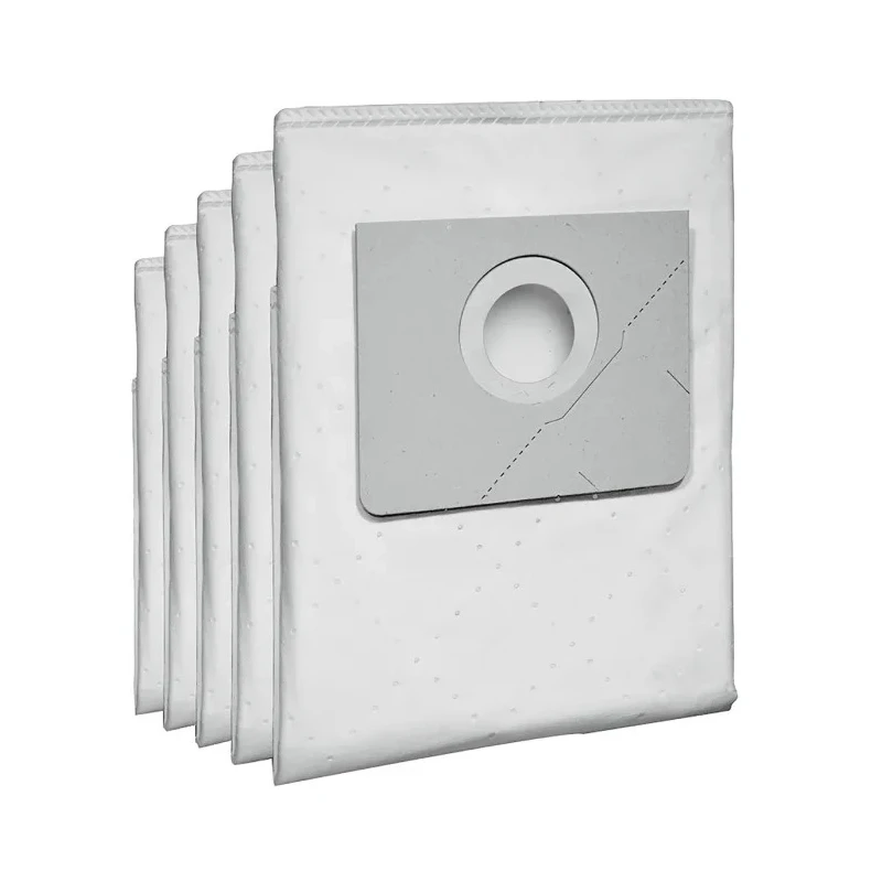 Karcher Industrial Fleece Vacuum Bag Pack, Compatible with NT 55/1 and NT 45/1, Tear Resistant, 5 Bags 69074800