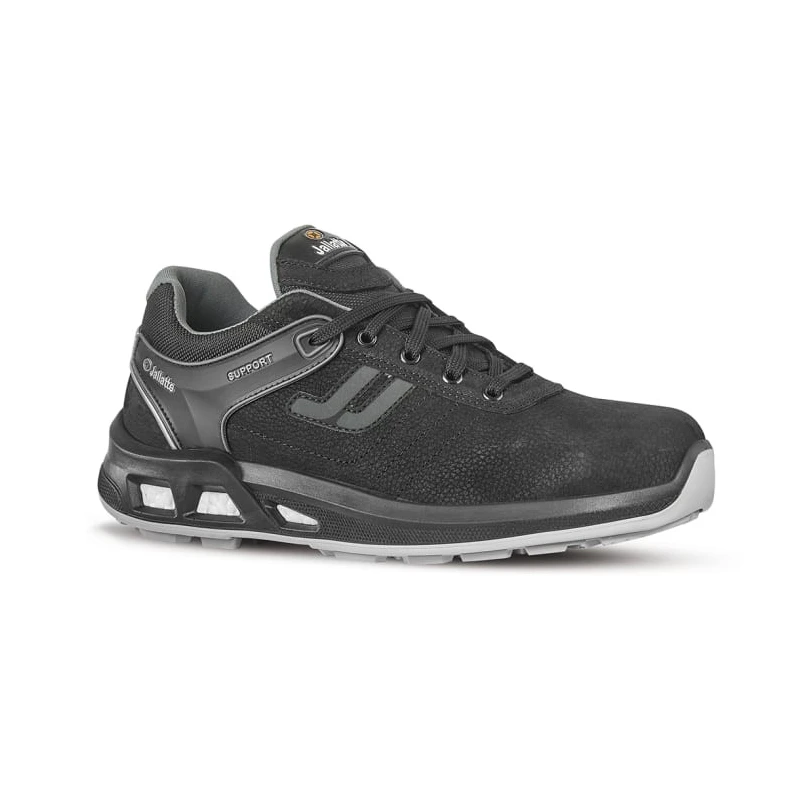 Jallatte J-energy Unisex Black Aluminium Safety Trainer Lace Up, Water Resistant, Anti-fatigue, UK 10.5 EU JALTONIC JY204 45