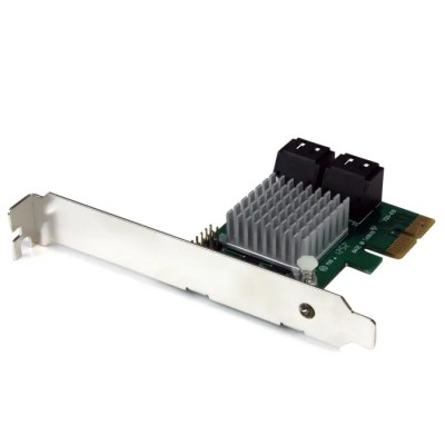 StarTech.com SATA PCIe RAID Controller Card 4 Drives, 120 x 70 x 20 mm, Internal 6Gbps, HyperDuo Technology PEXSAT34RH