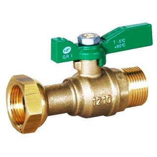 Sferaco Brass 2-Way Ball Valve Free Nut BSP 20 bar DN 1/2 to 2 in 642055
