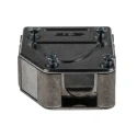 TE Connectivity Zinc Angled D-Sub Backshell Strain Relief, Full Metal Shell, Quick Lock, Strain Relief, Silver 1-2308319-1