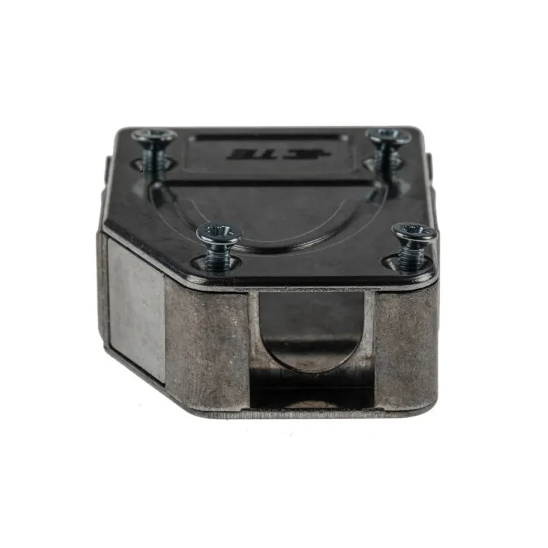 TE Connectivity Zinc Angled D-Sub Backshell Strain Relief, Full Metal Shell, Quick Lock, Strain Relief, Silver 1-2308319-1