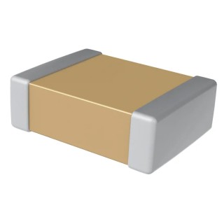 KEMET Multilayer Ceramic Capacitor 10 nF, 10V DC, ±5% Tolerance, Surface Mount, 0603 Case, Flexible C0603X103J8JACTU