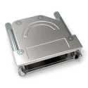 TE Connectivity Die Cast Zinc Angled D-Sub Backshell, 25 Way, Strain Relief, Silver, 1-2308342-6