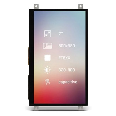 MikroElektronika LCD Colour Display Capacitive Touch Screen 7 Inch 800 x 480 Pixel SPI/QSPI LED 3V MIKROE-2176