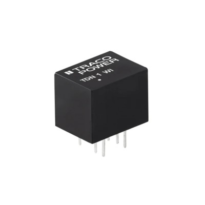 TRACOPOWER TDN 1-4812WI DC/DC Converter, 12V DC, 90mA, 18–75V DC Input, 1W, PCB Mount, DIP Package, -40°C to 90°C
