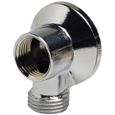 Sferaco Brass Pipe Fitting Elbow Tap Adapter Female 1/2 Inch to Male 1/2 Inch 10 Bar 1312004