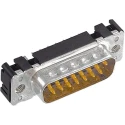 HARTING D-Sub 9-Way Straight Through Hole Connector, 6.5A, 1000V, Fibreglass Reinforced Thermoplastic, Male, 09651617712