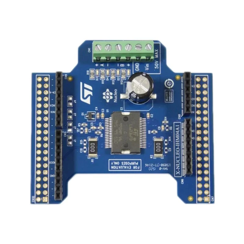 STMicroelectronics Motor Driver Expansion Board X-NUCLEO-IHM04A1 for L6206 DC and Stepper Motors, 8–50V, 2.5A, STM32 Nucleo