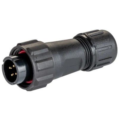 RS PRO Circular Connector 4 Contacts, Miniature Cable Plug, Male, IP68, SP13 Series 144-0609