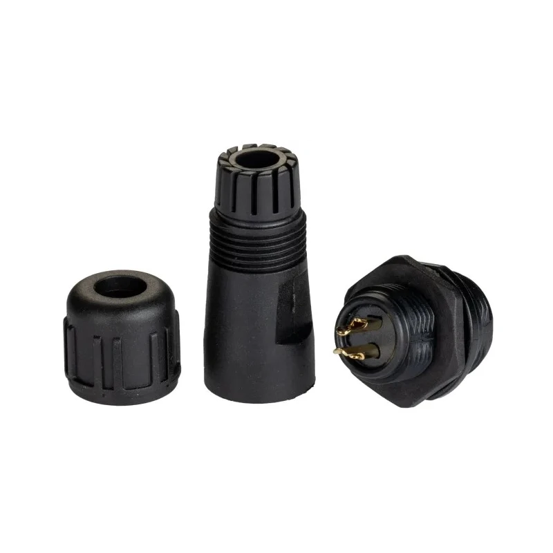 RS PRO Circular Connector 2 Contacts Cable Socket Miniature Male IP68 SP13 Series 250V 13A 144-0615