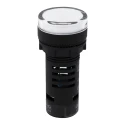 RS PRO Panel Mount Green/Red LED Indicator LEDtec 230V AC IP65 22mm Round 144-1177