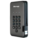iStorage diskAshur2 500 GB External Portable Hard Drive, AES-256 Encrypted, USB 3.1, SLC NAND, PIN Keypad, 