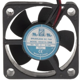 RS PRO OD3010 Series Axial Fan 12V DC 6.8 m³/h 1.8 W 90 mA IP55 Ball Bearing 30x30x10.2 mm 144-2034