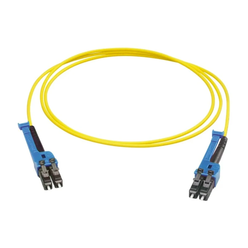 Huber+Suhner LC to LC Fibre Optic Cable, 3m, Yellow, Low Smoke Free Halogen Jacket, PCRS_LCUX_LCUX_A221T_03.0_SS