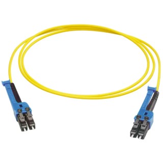 Huber+Suhner LC to LC Fibre Optic Cable Low Smoke Zero Halogen, Yellow, 25m PCRS_LCUX_LCUX_A221T_25.0_SS
