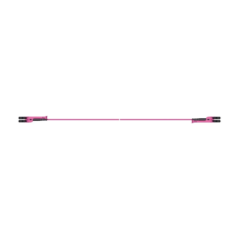 Huber+Suhner LC-XD Fibre Optic Patch Cable LSZH Multimode OM4 Duplex LC to LC Violet 20m PCRS_LCMX_LCMX_O421T_20.0_LL