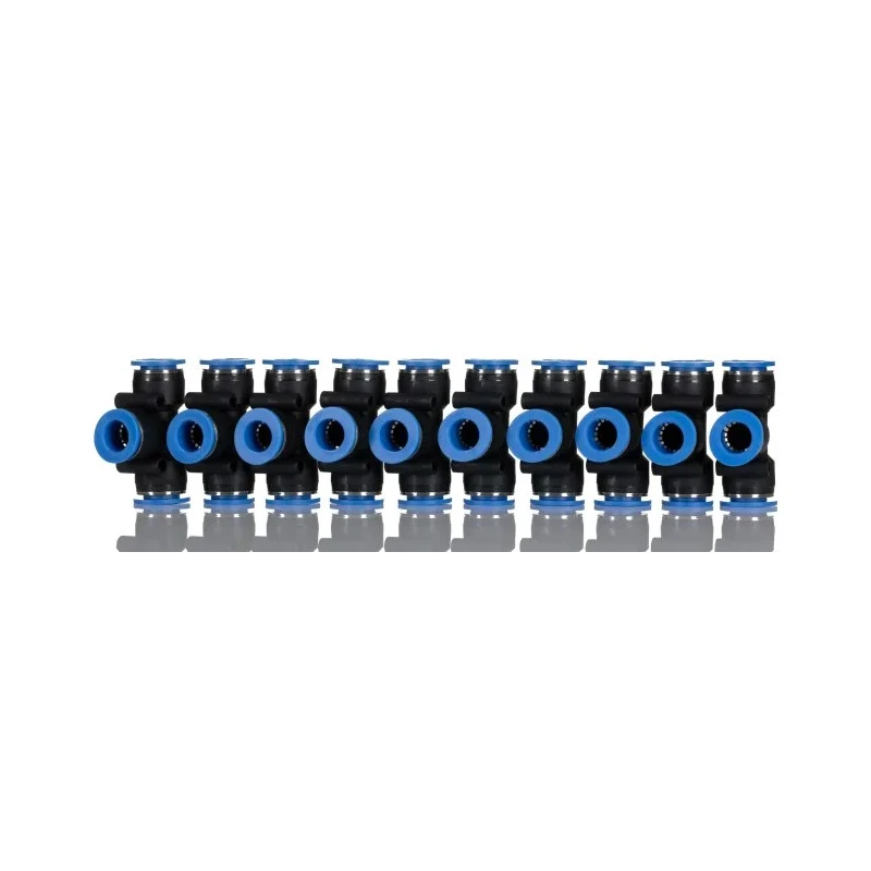 RS PRO Plastic Pneumatic Tee Fitting, Union Tee, Push-in 12 mm, 9.7 bar, 60°C 144-2626