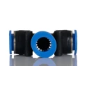 RS PRO Plastic Pneumatic Tee Fitting, Union Tee, Push-in 12 mm, 9.7 bar, 60°C 144-2626