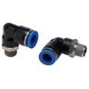 RS PRO Plastic Pneumatic Fitting, Male, Push-in, R 1/4 Inch Thread, 10mm Tube, 9.7 Bar, 60°C, Nickel Plated, 144-2617