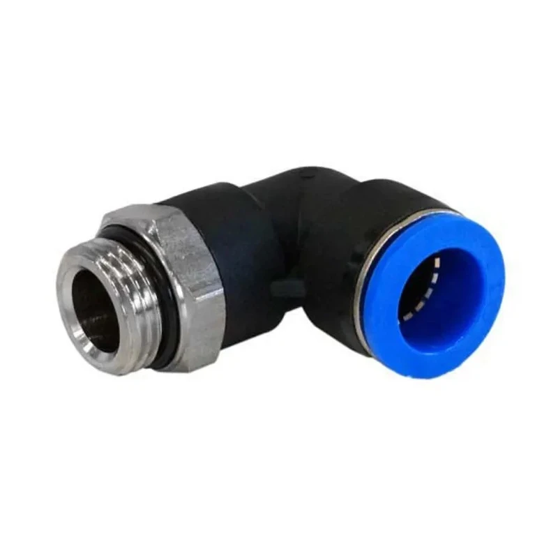 RS PRO Plastic Pneumatic Fitting Male R 1/8 in Push-in, 4mm, 9.7 bar, 60°C, Nickel Finish 144-2609