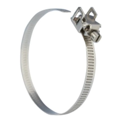 Jubilee Stainless Steel Quick Release Strap, Slotted Screw, 7mm Width, 120mm Max ID, FLS120SS