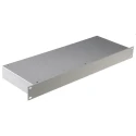 RS PRO 1U 19-Inch Aluminium Rack Mount Case P10, 153 mm Depth, 44 mm Height, Grey, IEC 297, 584-211