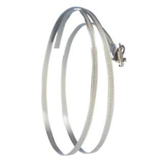 Jubilee Stainless Steel Quick Release Hose Strap, Slotted Screw, 7 mm Width, 50–330 mm ID FLS330SS