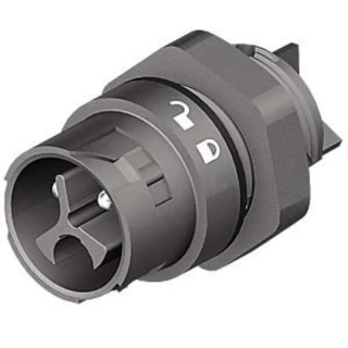 Wieland RST MINI Series Panel Mount Mini Connector Male Screw, 3-Pole, 16A, 400V, 1-Way, IP68/IP69/IP66, Black 46.032.5053.1