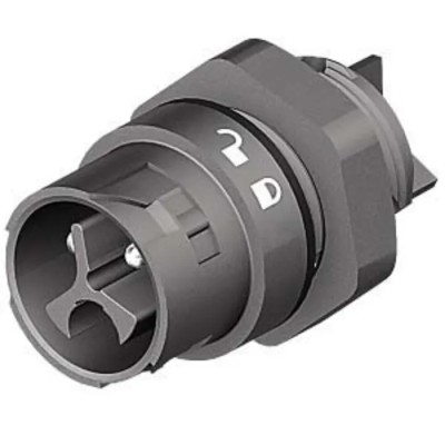 Wieland RST MINI Series Panel Mount Mini Connector Male Screw, 3-Pole, 16A, 400V, 1-Way, IP68/IP69/IP66, Black 46.032.5053.1