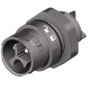Wieland RST MINI Series Panel Mount Mini Connector Male Screw, 3-Pole, 16A, 400V, 1-Way, IP68/IP69/IP66, Black 46.032.5053.1