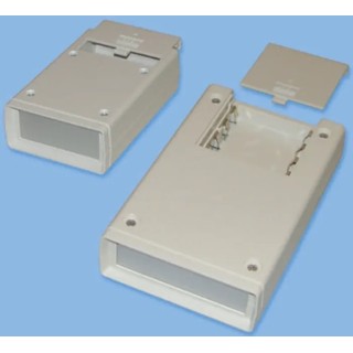 OKW Shell-Type Case Series Handheld Enclosure, White ABS with Integral Battery Compartment, IP65, 158x95x45 mm, 