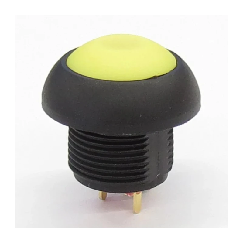 RS PRO PA Series Momentary Push Button Switch 13.6 mm Cutout, SPST, Yellow LED, IP67, 50 V DC 144-4226