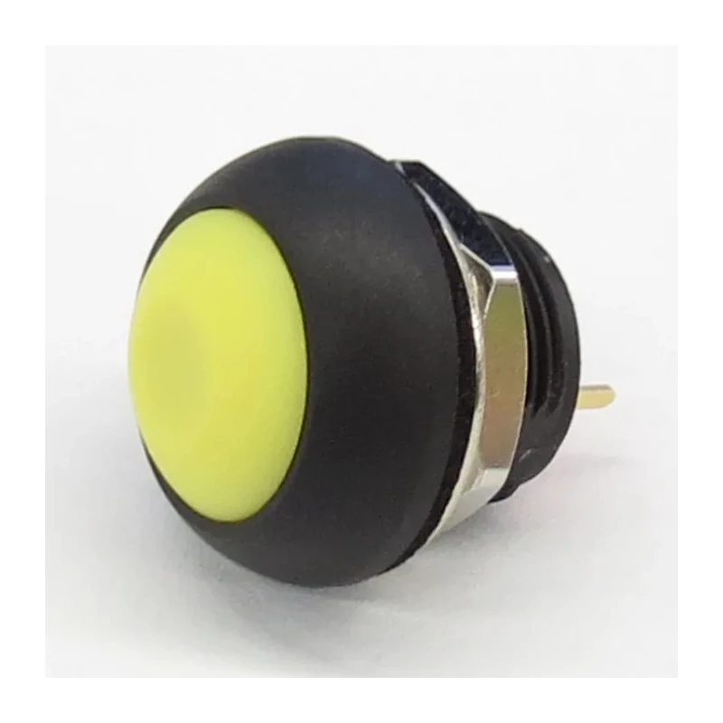 RS PRO PA Series Momentary Push Button Switch 13.6 mm Cutout, SPST, Yellow LED, IP67, 50 V DC 144-4226