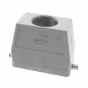 HARTING Heavy Duty Power Connector Hood, Die Cast Aluminium, 1 Lever, IP65, Top Cable Entry, M40 x 1.5, 16B Size 19302160448