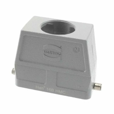 HARTING Heavy Duty Power Connector Hood, Die Cast Aluminium, 1 Lever, IP65, Top Cable Entry, M40 x 1.5, 16B Size 19302160448