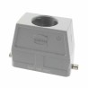 HARTING Heavy Duty Power Connector Hood, Die Cast Aluminium, 1 Lever, IP65, Top Cable Entry, M40 x 1.5, 16B Size 19302160448
