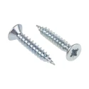 RS PRO Pozidriv Countersunk Steel Wood Screw Bright Zinc Plated No. 4 Thread 0.625in Length 144-3496