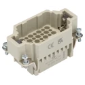 HARTING Heavy Duty Power Connector Insert 10A 250V, 42 Pole, Male, 0.14–2.5 mm², Cable Mount, 09162423001
